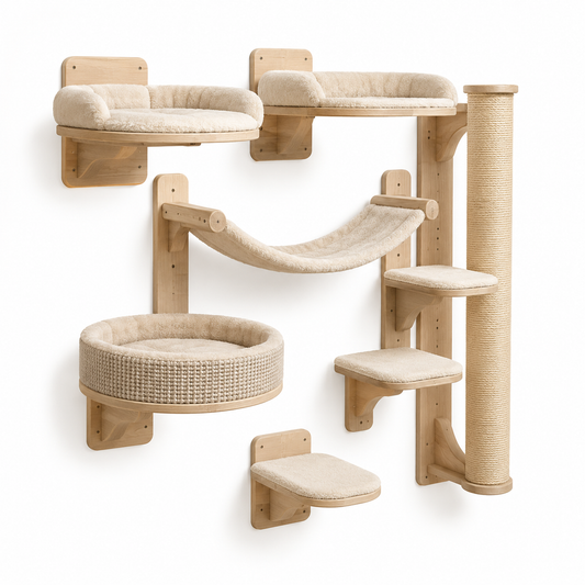 Solenne Haven Wall-Mounted Cat Tree
